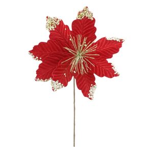 Flor Sparkle Vermelha Powner 28cm