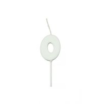 Vela de Aniversário N º 9 Colors Branco Regina