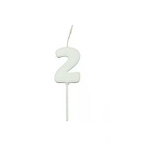 Vela de Aniversário N º 9 Colors Branco Regina