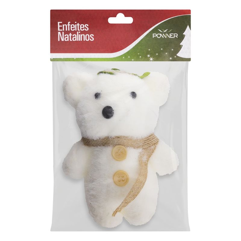 Enfeite-de-Urso-Cachecol-Branco-Powner-13cm-73673