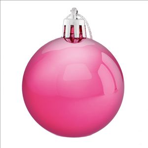 Bola de Natal Brilhante Rose Powner 5cm