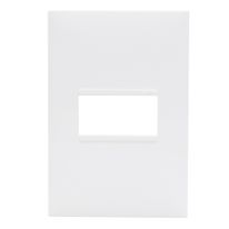 Placa Branca com 1 Posto Pial Plus + Legrand 4x2