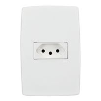 Tomada 2 Pinos + Terra Pial Plus + Legrand 10A Branco