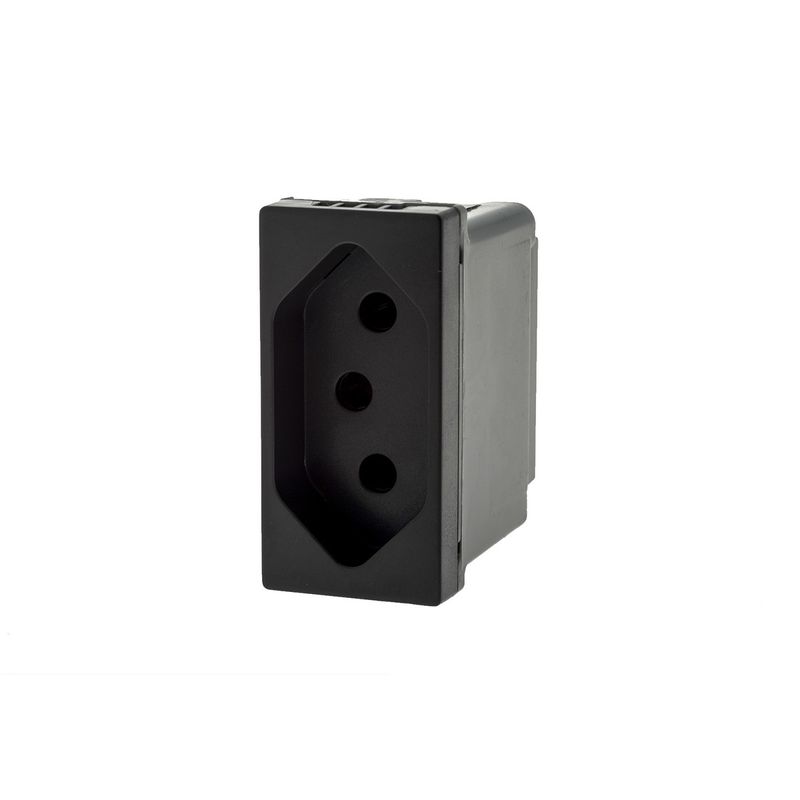 Modulo-Tomada-2-Pinos---Terra-Pial-Plus---Legrand-Preto-10A-151504