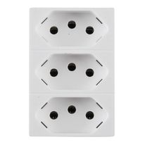 Módulo Triplex 2 Pinos + Terra Pial Plus + Legrand Branco 10A