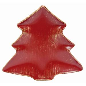 Petisqueira de Natal Árvore Magizi Vermelho 21cm x 19cm