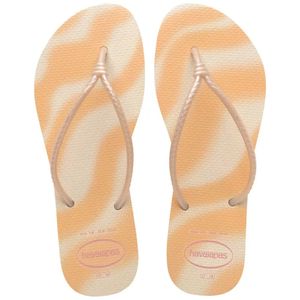 Sandália Slim Tube Gloss Bege Havaianas