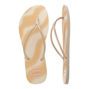 Sandália Slim Tube Gloss Bege Havaianas