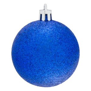 Conjunto Bola de Natal Azul Powner 6cm com 8 peças