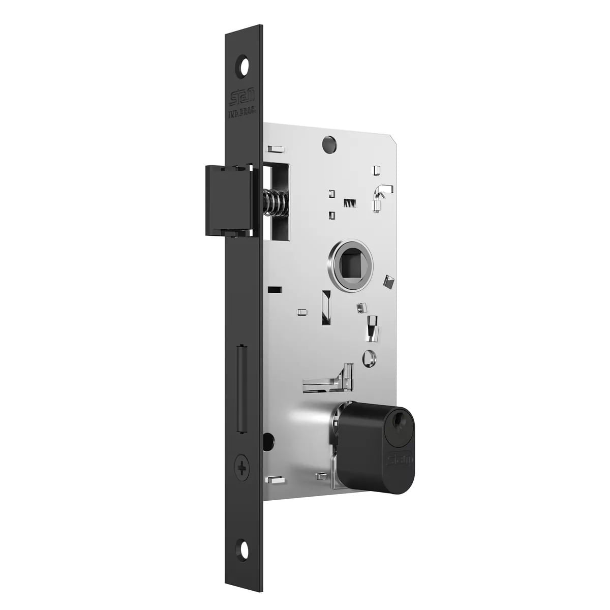 FechaduraExternaRosetaStamRQ1803/35PretoFosco-152092