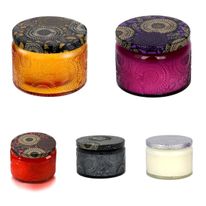 Vela Aromática Âmbar com Suporte de Vidro Home 7cm x 5cm(Produto Sortido)