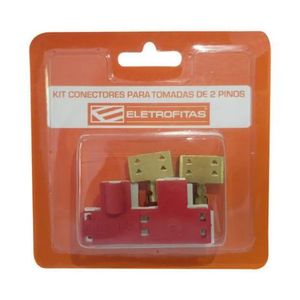 Conector para Tomadas 3 Saídas 4mm Eletrofitas 4 Peças