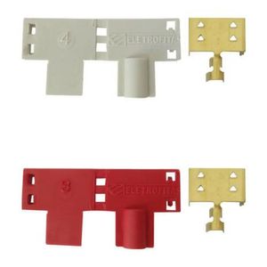 Conector para Tomadas 3 Saídas 4mm Eletrofitas 4 Peças