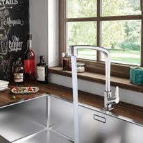 Torneira de Bancada para Cozinha Lorenzetti Cromada Flatt
