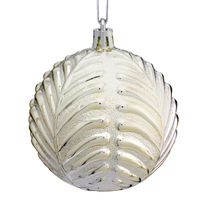 Conjunto Bola de Natal Zoe Champanhe Powner 8cm com 2 peças