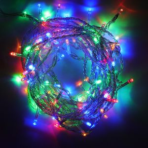 Pisca 100 Leds Colorido 8 Funções Newpro Fio Transparente