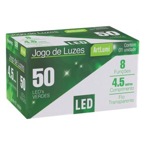 Pisca 50 Leds Verde Newpro com Fio Verde