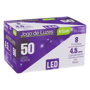 Pisca 50 Leds Roxo Newpro com Fio Roxo