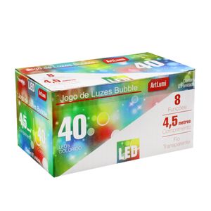 Pisca 40 Leds Bubble Newpro Colorido