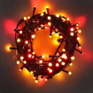 Pisca 100 Leds Double com Emenda Newpro Vermelho e Amarelo