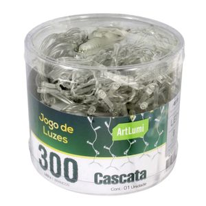 Cascata com Emenda Newpro 300 Leds Branco