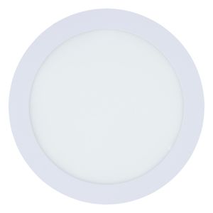 Painel Led de Embutir Branco Redondo Bronzearte Slim 18W 4000K