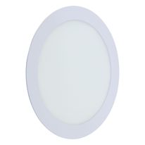 Painel Led de Embutir Branco Redondo Bronzearte Slim 18W 4000K