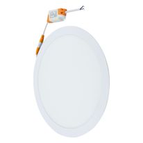 Painel Led de Embutir Branco Redondo Bronzearte Slim 24W 6500K