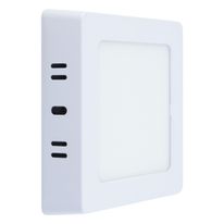 Painel Led de Sobrepor Branco Quadrado Bronzearte Home 6W 3000K Bivolt