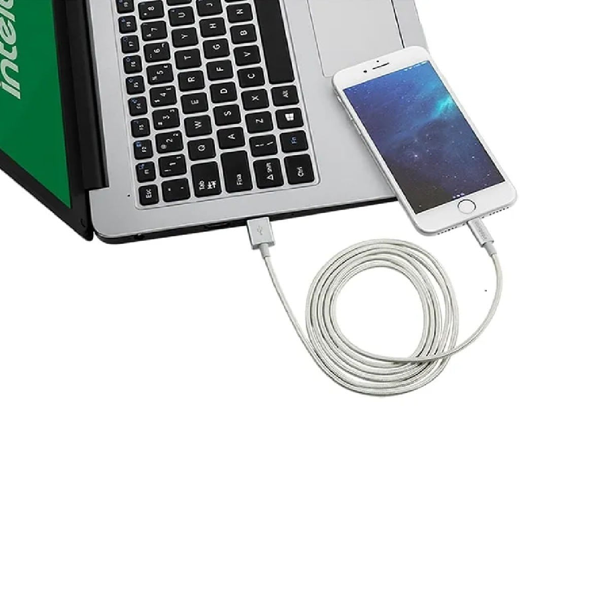 CaboLightningdeNylonIntelbrasBranco15m-152223