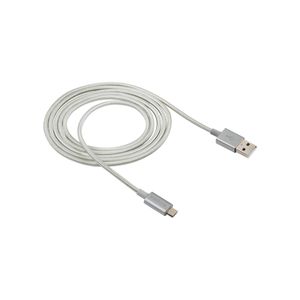 Cabo Micro Usb de Nylon Intelbras Branco 1,5m