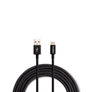 Cabo Usb Tipo C de Nylon Intelbras Preto 1,5m