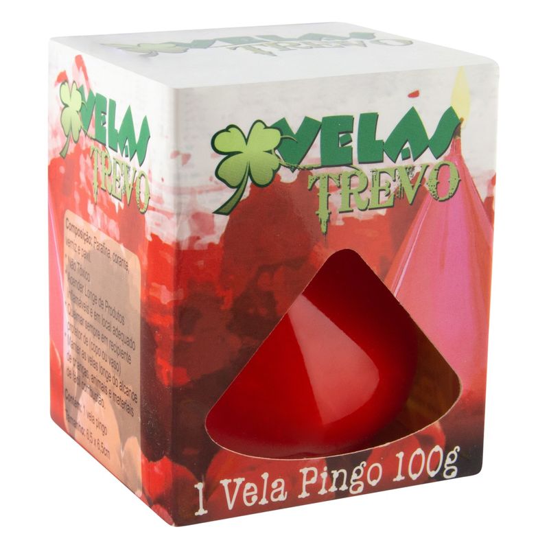 Vela-Pingo-Vermelha-Trevo-65cm-x-65cm-100g-77912