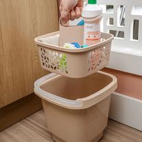 Cesto para Produtos de Limpeza Uz Capuccino 18cm x 23cm