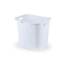 Cesto de Roupa Viena Branco Secalux 33l
