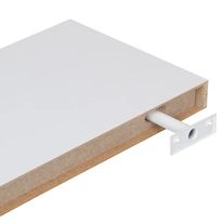 Prateleira Branca com Suporte Invisível Bemfixa 25cm x 60cm