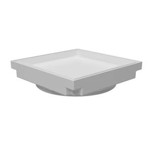 Ralo Invisível Universal Quadrado Astra Branco 15cm x 15cm