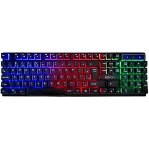 Teclado Gamer Play On Led Retroiluminado Letron