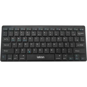 Teclado Mini Office Free sem Fio Letron Preto