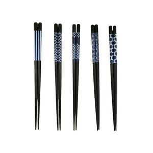 Conjunto de Hashi de Bambu Ikinci Azul 22,5cm 4 peças (Produto Sortido)