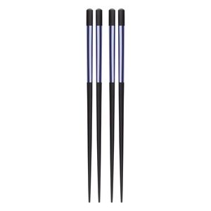 Conjunto de Hashi de Bambu Ikinci Azul 22,5cm 4 peças (Produto Sortido)