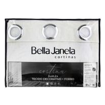 Cortina Duplex Monaco Bella Janela Bege 2,30m x 4,20m