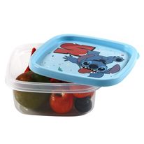 Pote Quadrado Plasútil Stitch 580ml