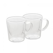 Conjunto de xícara de Café Parede Dupla Wolff 100ml com 2 peças