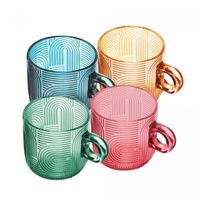 Conjunto de xícara Frankfurt Colorido Wolff 220ml com 4 peças