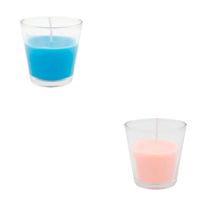 Vela Aromática Baunilha com Suporte de Vidro Home 6cm x 7cm(Produto Sortido)