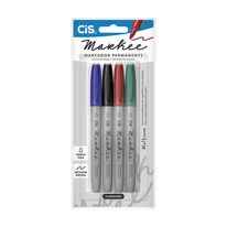 Conjunto de Marcador Permanente Cis com 4 cores