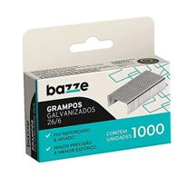 Grampo 26/6 Galvanizado Bazze com 1000 peças