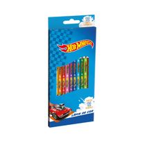 Lápis de Cor Sextavado Tris Hot Wheels com 12 unidades