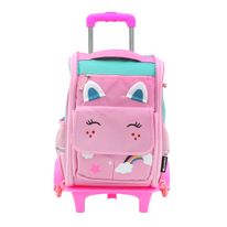 Mochila com Rodinhas Infantil Unicórnio Newpro  49cm